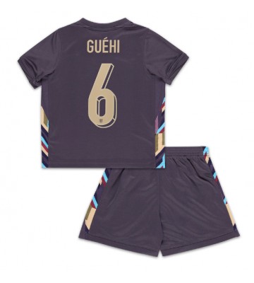 Lacne Dětský Futbalové dres Anglicko Marc Guehi #6 ME 2024 Krátky Rukáv - Preč (+ trenírky)